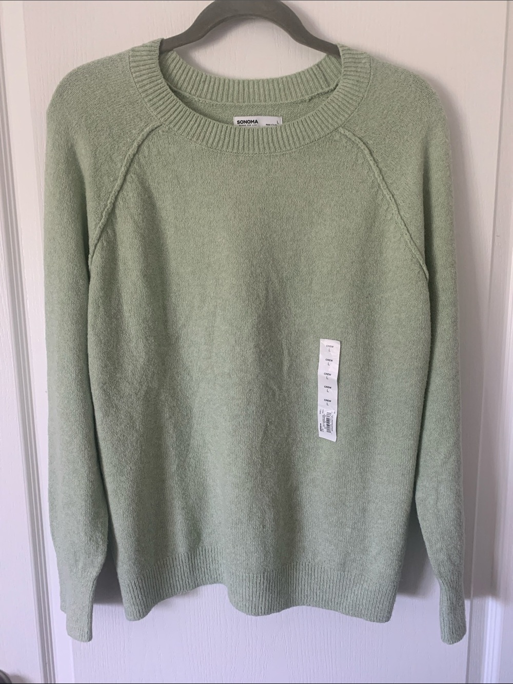 Sonoma Crewneck Sweater in Sage Size Large